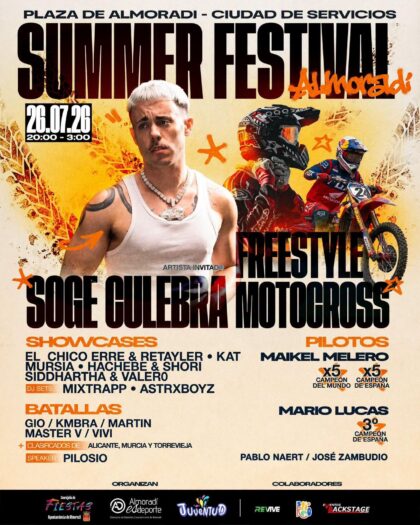 Almoradí, evento: Torneo de fútbol sala NFE 'Feria y fiestas 2026', dentro de los actos de la Feria y Fiestas patronales de los Santicos de la Piedra, San Abdón y Senén