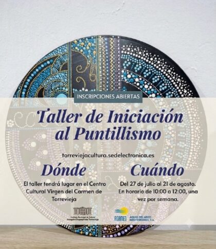 Torrevieja, evento: Taller gratuito de iniciación al puntillismo, organizado por el Instituto Municipal de Cultura 'Joaquín Chapaprieta'