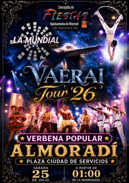 Almoradí, evento: Entrega de trofeos de los torneos de tenis 'Feria y fiestas Almoradí 2026', dentro de los actos de la Feria y Fiestas patronales de los Santicos de la Piedra, San Abdón y Senén
