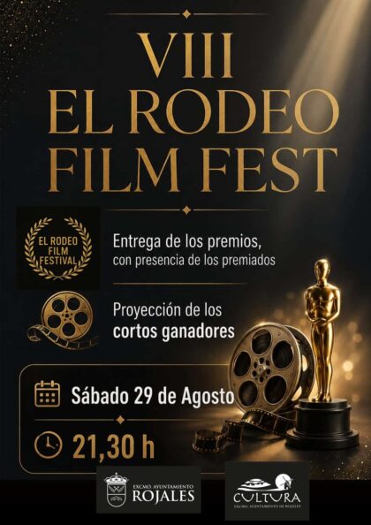 Rojales, evento cultural: Gala de clausura y entrega de premios del VIII Festival 'Rodeo Film Fest', con proyección de la película 'La bala' y coloquio, dentro de los actos de agosto de la Concejalía de Cultura Rojales, evento cultural: Gala de clausura y entrega de premios del VIII Festival 'Rodeo Film Fest', con proyección de la película 'La bala' y coloquio, dentro de los actos de agosto de la Concejalía de Cultura