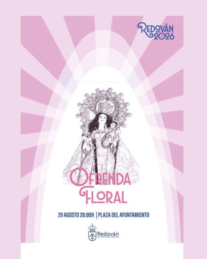 Redován, evento: Ofrenda de flores, dentro de los actos de las fiestas patronales en honor a la Virgen de la Salud y San Miguel