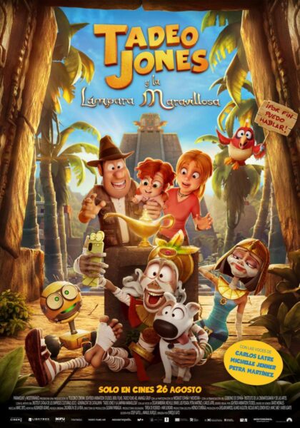 Callosa de Segura, evento cultural: Sesión de cine con la película española de dibujos animados de estreno 'Tadeo Jones y la lámpara maravillosa' (2026), dentro del 'Cine de verano' organizado por la Concejalía de Cultura