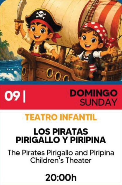 Orihuela Costa, evento cultural: Espectáculo 'Los piratas Pirigallo y Piripina', dentro de los actos de agosto del Centro Comercial Zenia Boulevard