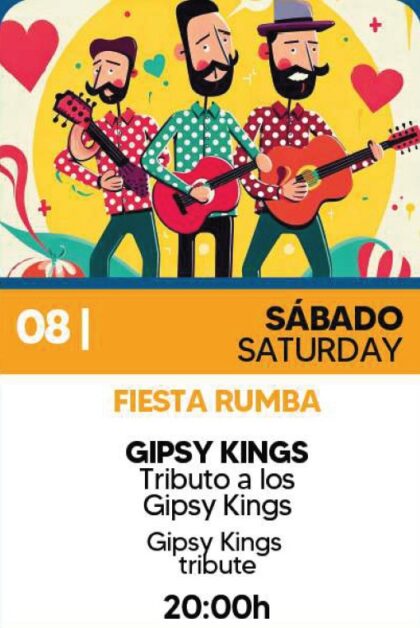 Orihuela Costa, evento cultural: Fiesta rumba con tributo a los 'Gipsy kings', dentro de los actos de agosto del Centro Comercial Zenia Boulevard