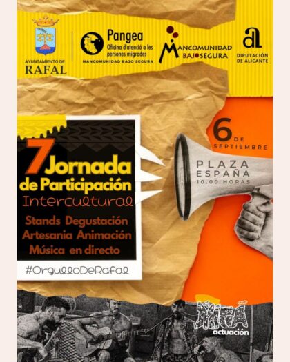 Rafal, evento: VII Jornada de Participación Intercultural, con 'stands', degustación, danzas, música, artesanía y animación, organizada por el Ayuntamiento