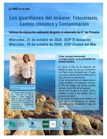 UNED Torrevieja acerca la educación ambiental a escolares con los talleres 'Guardianes del Océano'