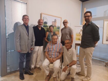 El pintor murciano José Miguel Masiá llena de acuarelas el Centro Cultural 'Virgen del Carmen' 