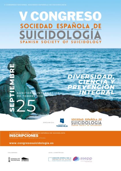Torrevieja, evento: V Congreso Nacional de la Sociedad Española de Suicidiología con mesas redondas, presentaciones y coloquios, organizado por el Ayuntamiento de Torrevieja y la Sociedad Española de Suicidología