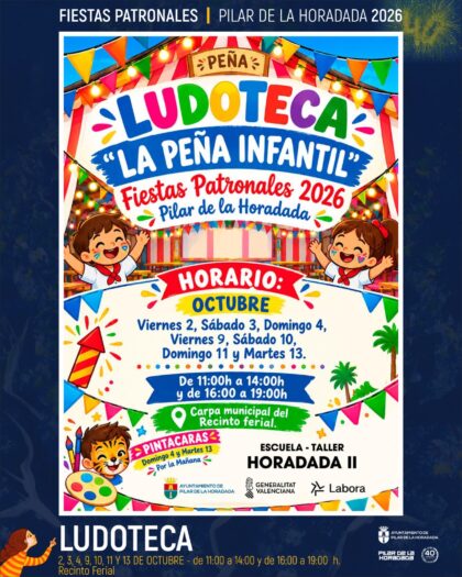Pilar de la Horadada, evento: Actividades infantiles por el taller de empleo 'T'avalem', dentro de los actos de las fiestas patronales de la Virgen del Pilar organizados por el Ayuntamiento
