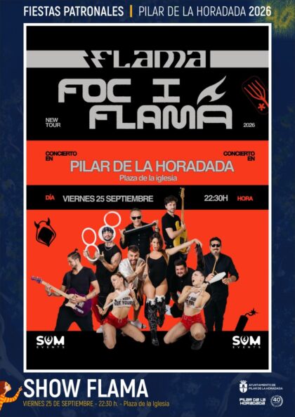 Pilar de la Horadada, evento: Chupinazo de inicio de las fiestas patronales con animación de dj y Mirana, dentro de los actos de las fiestas patronales de la Virgen del Pilar organizados por el Ayuntamiento
