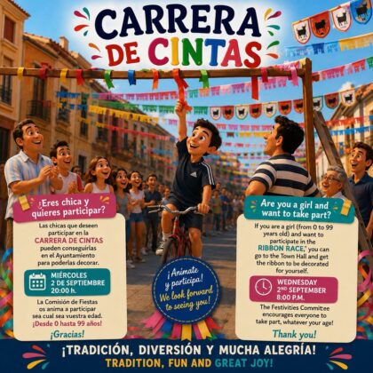 Daya Vieja, evento: Carrera de cintas con la animación de la charanga 'Los trokolocos', dentro de los actos de las fiestas patronales en honor a la Virgen de Monserrate organizados por el Ayuntamiento y la asociación cultural 'La barraca dayense'