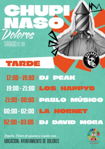Dolores, evento cultural: Actuación del grupo 'Los happys' en el tardeo, dentro de las fiestas patronales en honor a Nuestra Señora de los Dolores