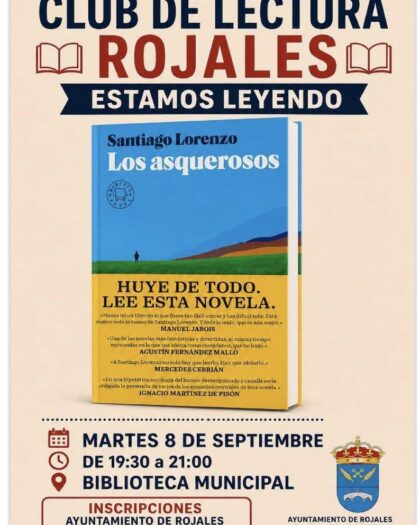 Rojales, evento cultural: Reunión del 'Club de lectura' con el libro 'Los asquerosos', del escritor Santiago Lorenzo, organizada por el Ayuntamiento