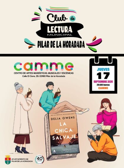 Pilar de la Horadada, evento cultural: Encuentro del Club de Lectura Municipal para comentar la obra 'La chica salvaje', de la escritora Delia Owens, organizado por la Concejalía de Cultura