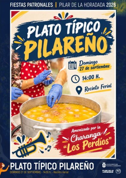 Pilar de la Horadada, evento: Degustación gratuita del plato típico pilareño, caldo con pelotas, dentro de los actos de las fiestas patronales de la Virgen del Pilar organizados por el Ayuntamiento