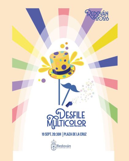 Redován, evento: Gran desfile multicolor, con la gran creatividad de grupos, barracas y comparsas para crear disfraces, dentro de los actos de las fiestas patronales en honor a la Virgen de la Salud y San Miguel