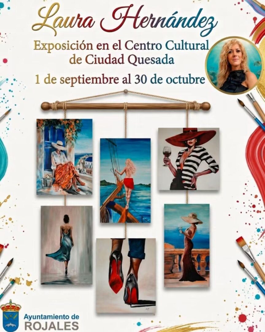 Ciudad Quesada de Rojales, evento: Exposición de pinturas de la artista ilicitana Laura Hernández, organizada por la Concejalía de Cultura