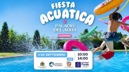 Orihuela, evento: III Fiesta acuática con música ambiente, hinchables acuáticos tipo tobogán e hinchable terrestre para los más pequeños, organizada por la Concejalía de Familia