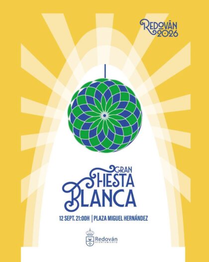 Redován, evento: Fiesta blanca y actuación del grupo 'Etiqueta show', dentro de los actos de las fiestas patronales en honor a la Virgen de la Salud y San Miguel