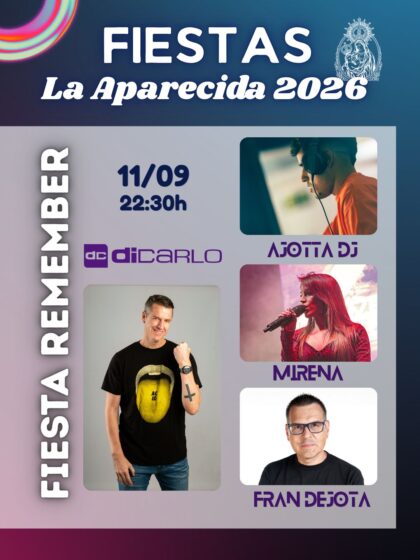 La Aparecida de Orihuela, evento: Fiesta remember con Ajotta dj, Mirena, Fran dejota y dj Di Carlo, dentro de las fiestas patronales en honor a Nuestra Señora de Belén La Aparecida de Orihuela, evento: Fiesta remember con Ajotta dj, Mirena, Fran dejota y dj Di Carlo, dentro de las fiestas patronales en honor a Nuestra Señora de Belén