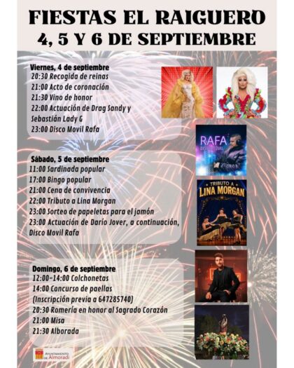 El Raiguero de Almoradí, evento: Vino de honor, dentro de las fiestas patronales en honor al Sagrado Corazón de Jesús