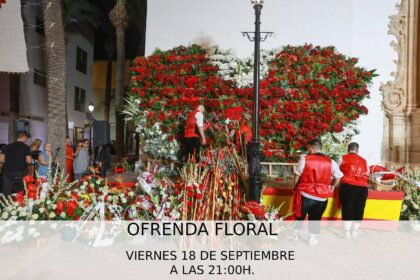 Dolores, evento: Salve y ofrenda floral de dolorenses y devotos de localidades vecinas de la Virgen de los Dolores, dentro de las fiestas patronales en honor a Nuestra Señora de los Dolores