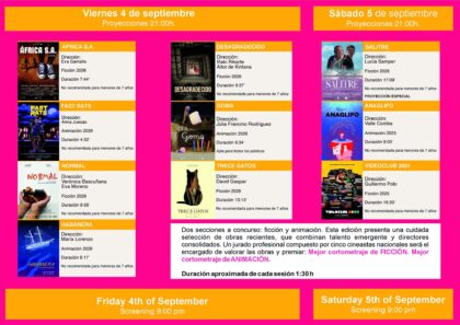Torrevieja, evento cultural: XI Festival Nacional de Cortometrajes ‘Torrevieja Audiovisual’ con dos secciones a concurso, ficción y animación, dentro de la programación cultural para el tercer cuatrimestre organizada por la Concejalía de Cultura