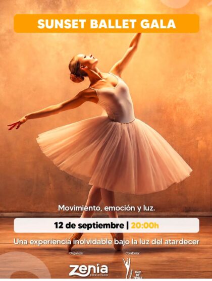 Orihuela Costa, evento: Espectáculo gratuito de ballet clásico, danza neoclásica y contemporánea 'Sunset ballet gala', dentro de los actos de septiembre del Centro Comercial Zenia Boulevard en su 14º aniversario