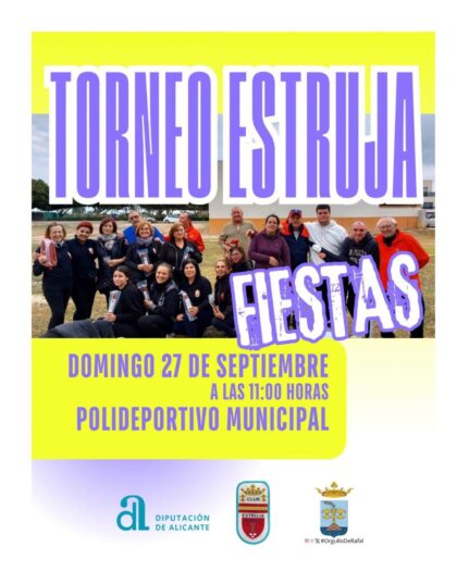 Rafal, evento: Campeonato de estruja masculino y femenino, dentro de los actos de las fiestas patronales en honor a la Virgen del Rosario