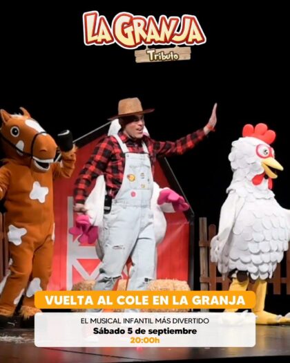 Orihuela Costa, evento: Espectáculo musical tributo 'La granja' con el granjero Zenón, sus sobrinos y sus ocho animales para toda la familia, dentro de los actos de septiembre del Centro Comercial Zenia Boulevard