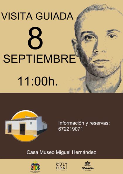 Orihuela, evento: Reservas para la visita guiada gratuita a la Casa Museo Miguel Hernández, organizada por la Concejalía de Cultura