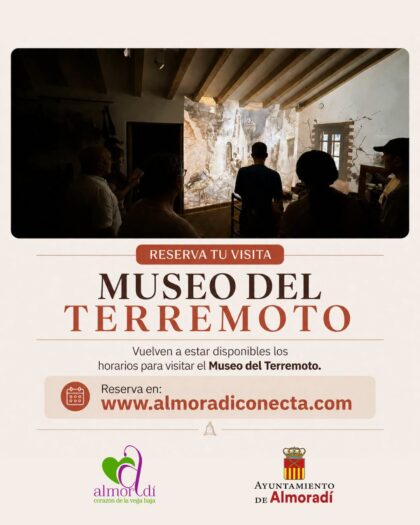 Almoradí, evento: Visitas al Museo del Terremoto con un recorrido inmersivo, organizadas por la Concejalía de Turismo