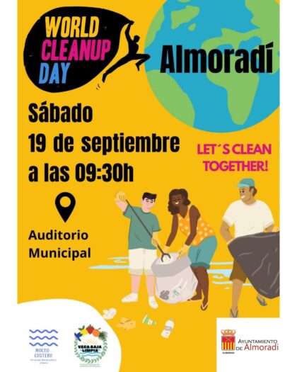 Almoradí, evento: Batida de limpieza ciudadana voluntaria para cuidar el entorno, 'World Cleanup Day', organizada por el Ayuntamiento y las asociaciones 'Vega Baja Limpia' y 'Mocho costero'