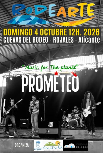Rojales, evento cultural: Concierto 'Music for the planet', por el grupo 'Prometeo', en 'Rodearte', dentro de los actos de octubre de la Concejalía de Cultura